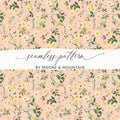 Pink Floral Seamless Pattern by Moore & Mountain Design