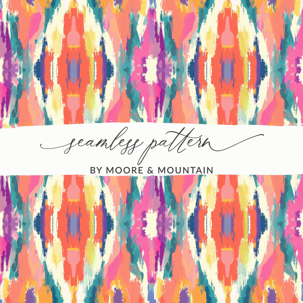 Vibrant Abstract Seamless Pattern by Moore Mountain