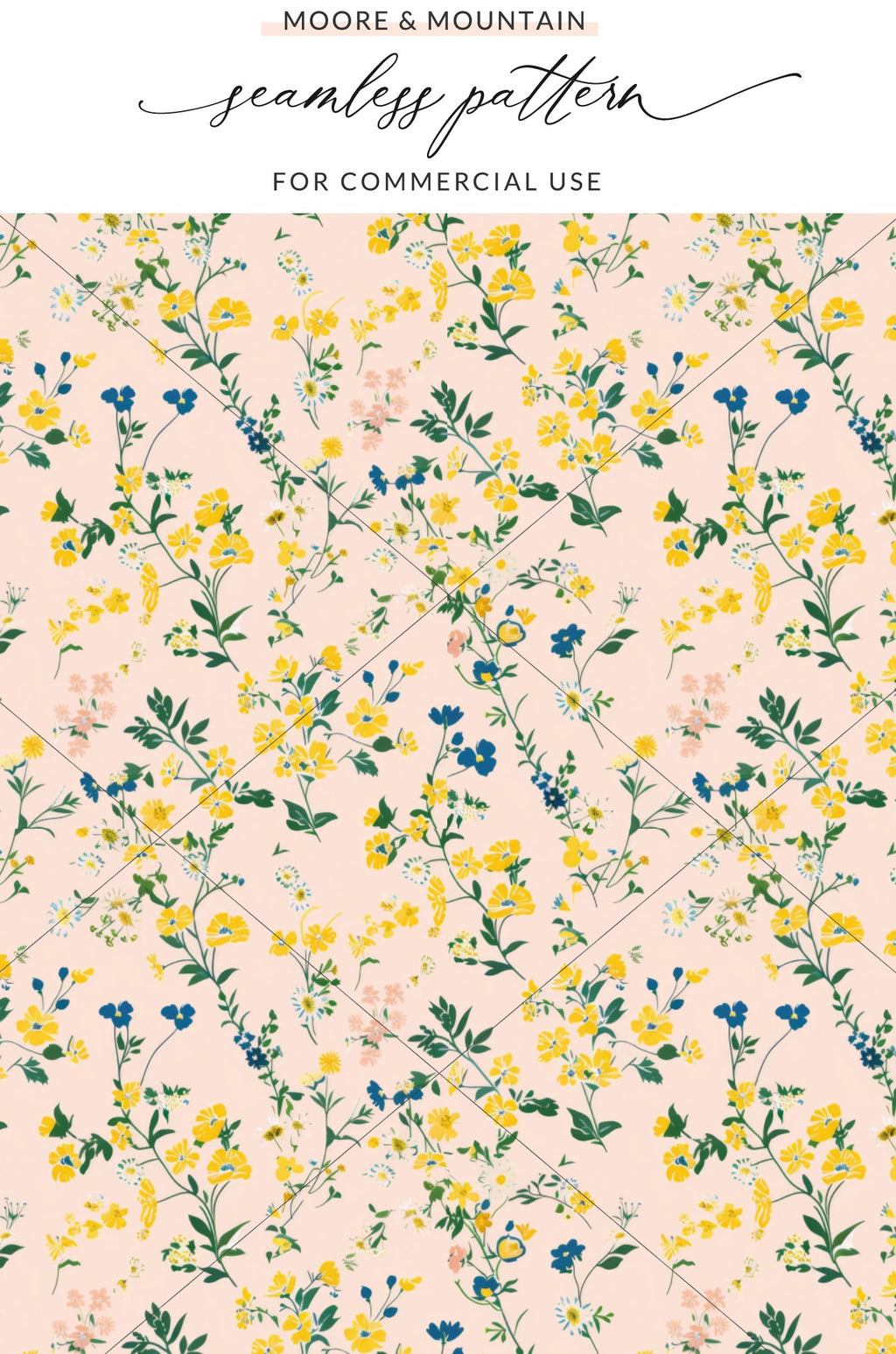 Floral Seamless Pattern for Commercial Use Design