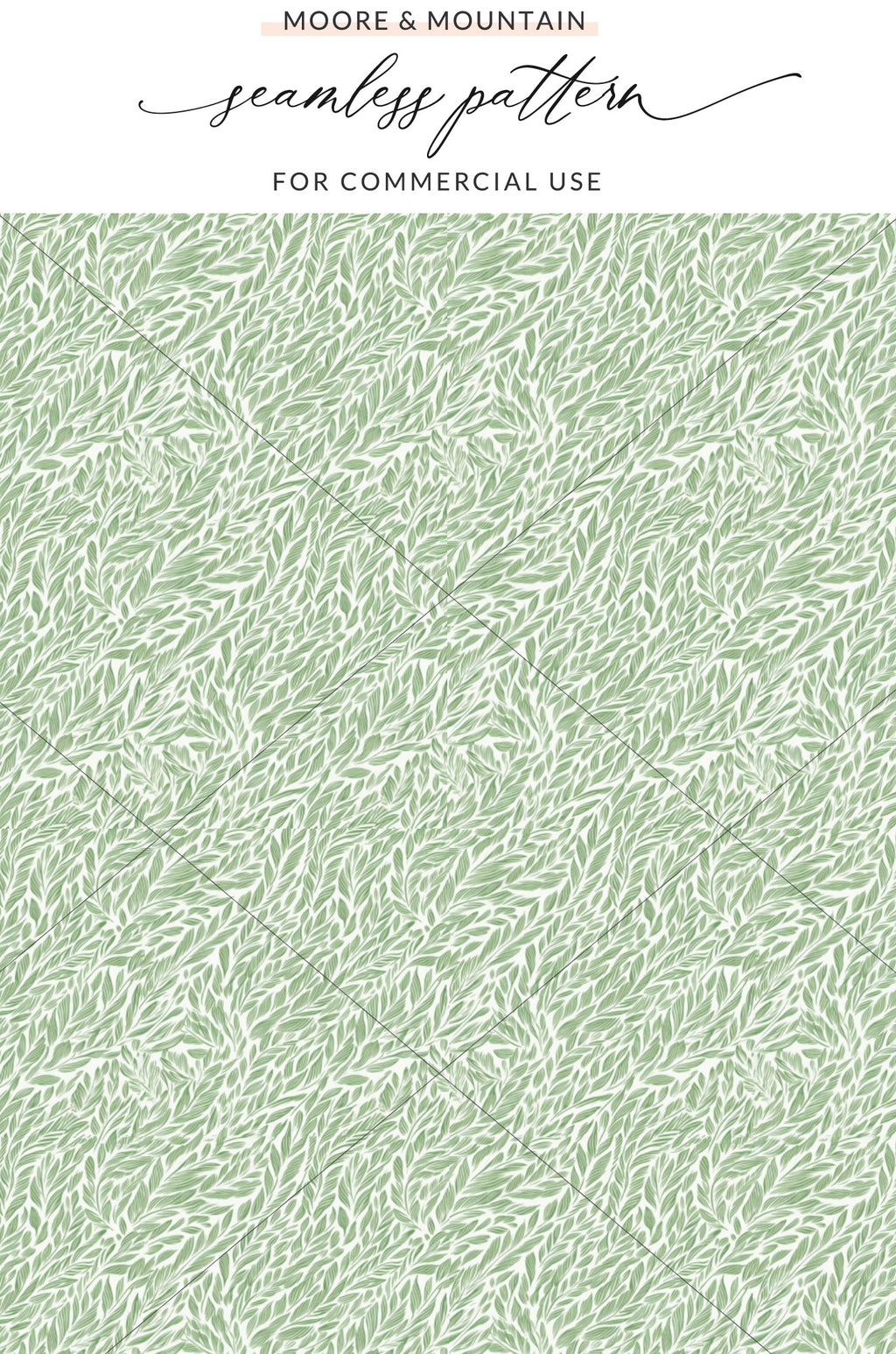 Leafy Green Seamless Pattern For Commercial Use Design