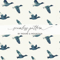 Watercolor Ducks Seamless Pattern by Moore & Mountain
