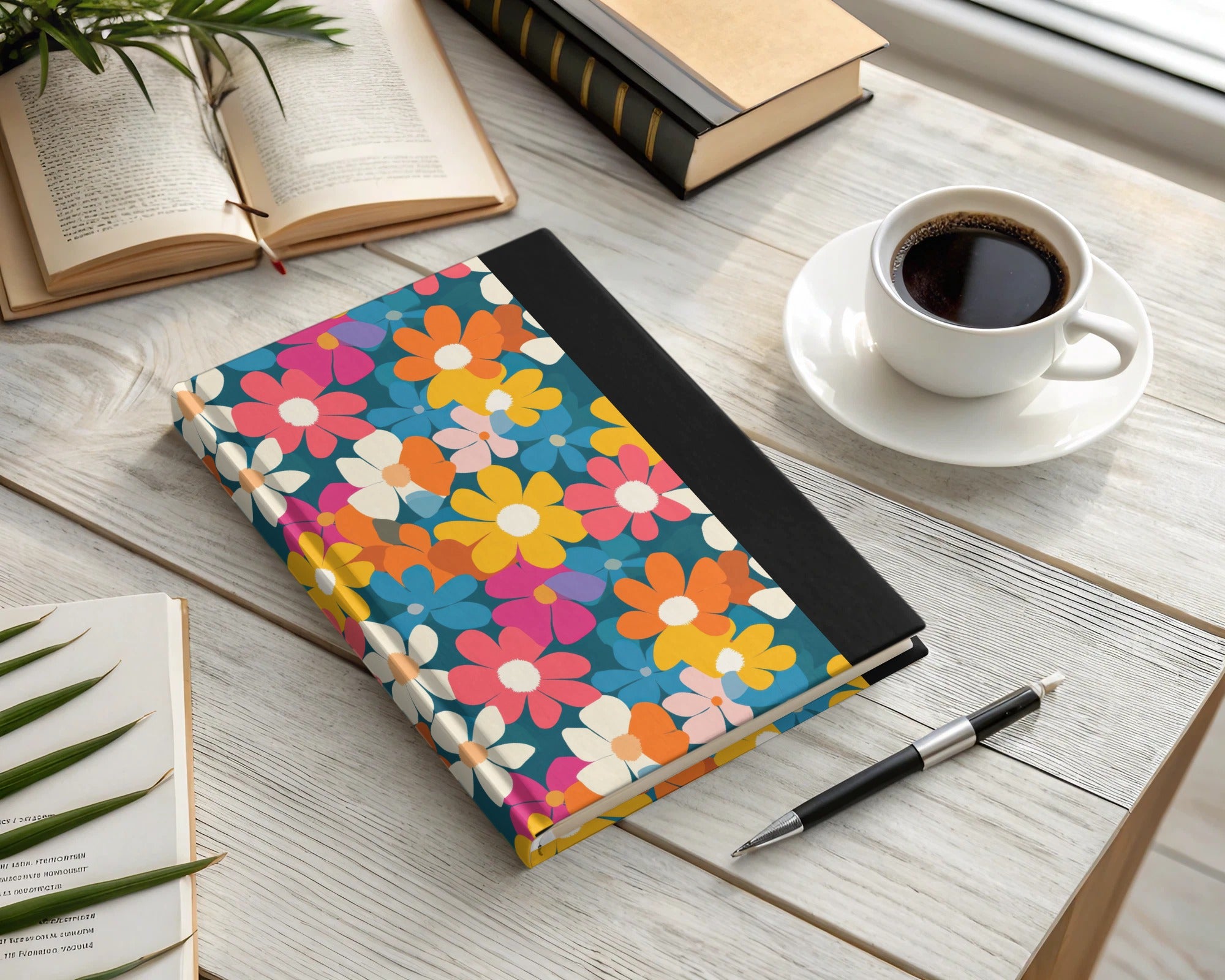 Vibrant Floral Spiral Notebook product type
Notebook
Spiral Notebook
Floral Notebook
Flower Pattern
Colorful Design
Retro Floral
Groovy Notebook
Journal Book
Diary Planner
Stationery Gift
Writing Pad
School Notebook
Office Journal
Aesthetic Style
Bright Pattern
Unique Notebook
Student Supplies
Work Notebook
Artistic Design
Modern Floral