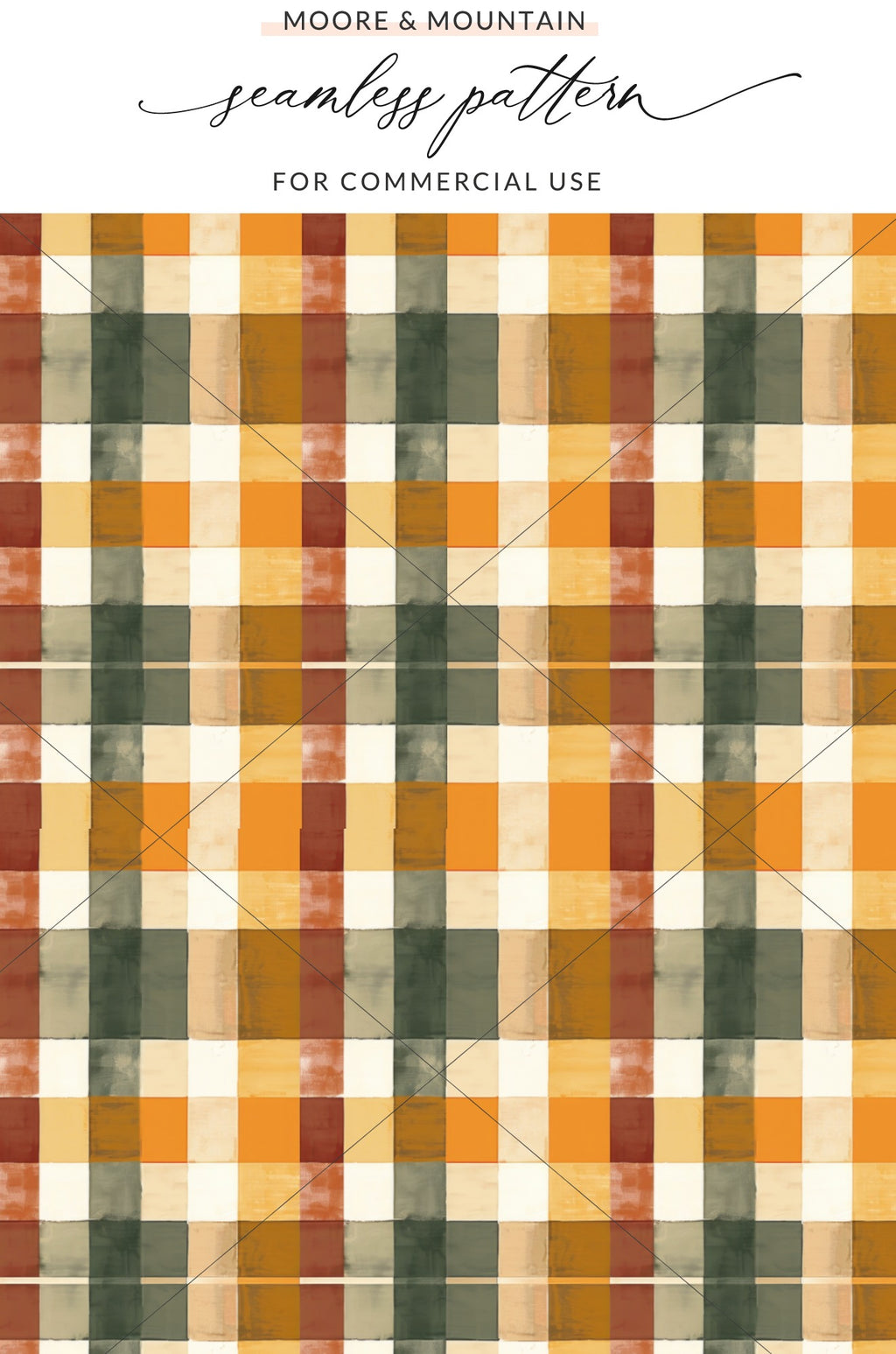 Autumn Plaid Seamless Pattern for Commercial Use Design