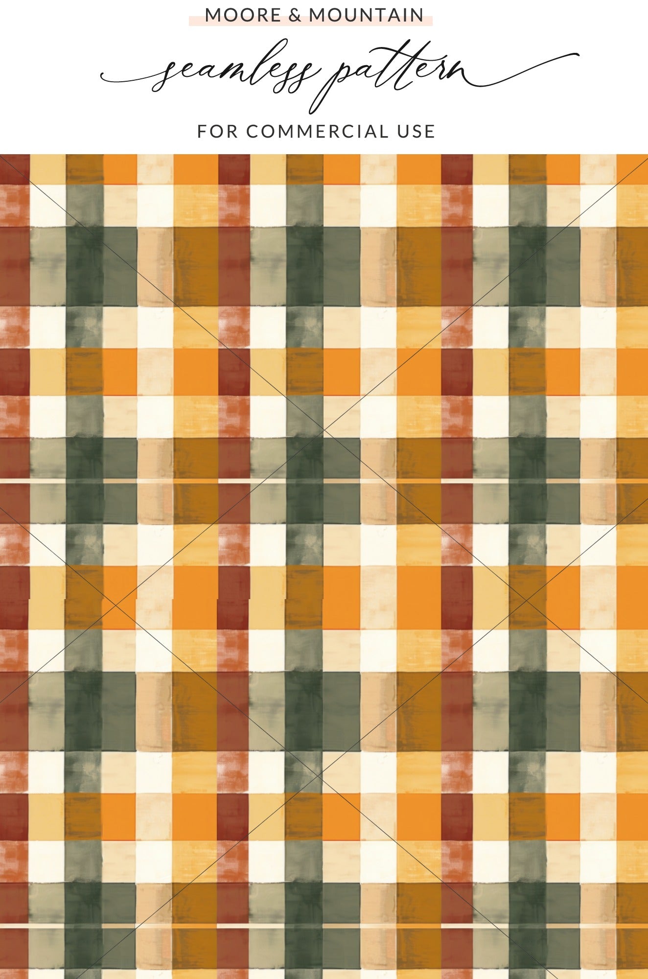 Autumn Plaid Seamless Pattern for Commercial Use Design