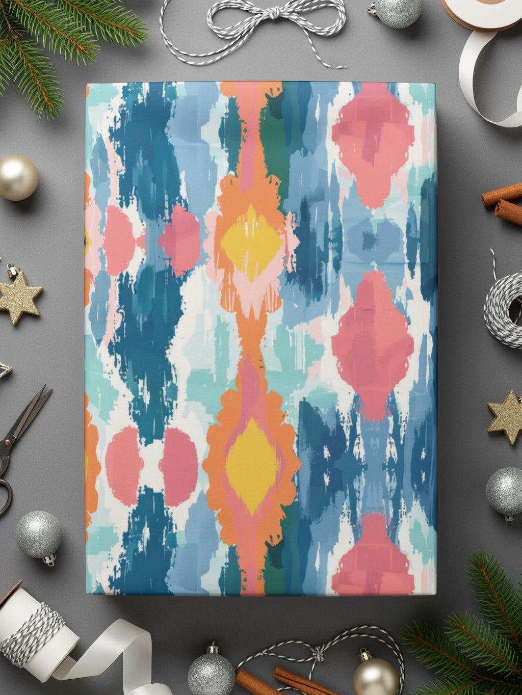 Colorful Abstract Patterned Gift Wrap for all events