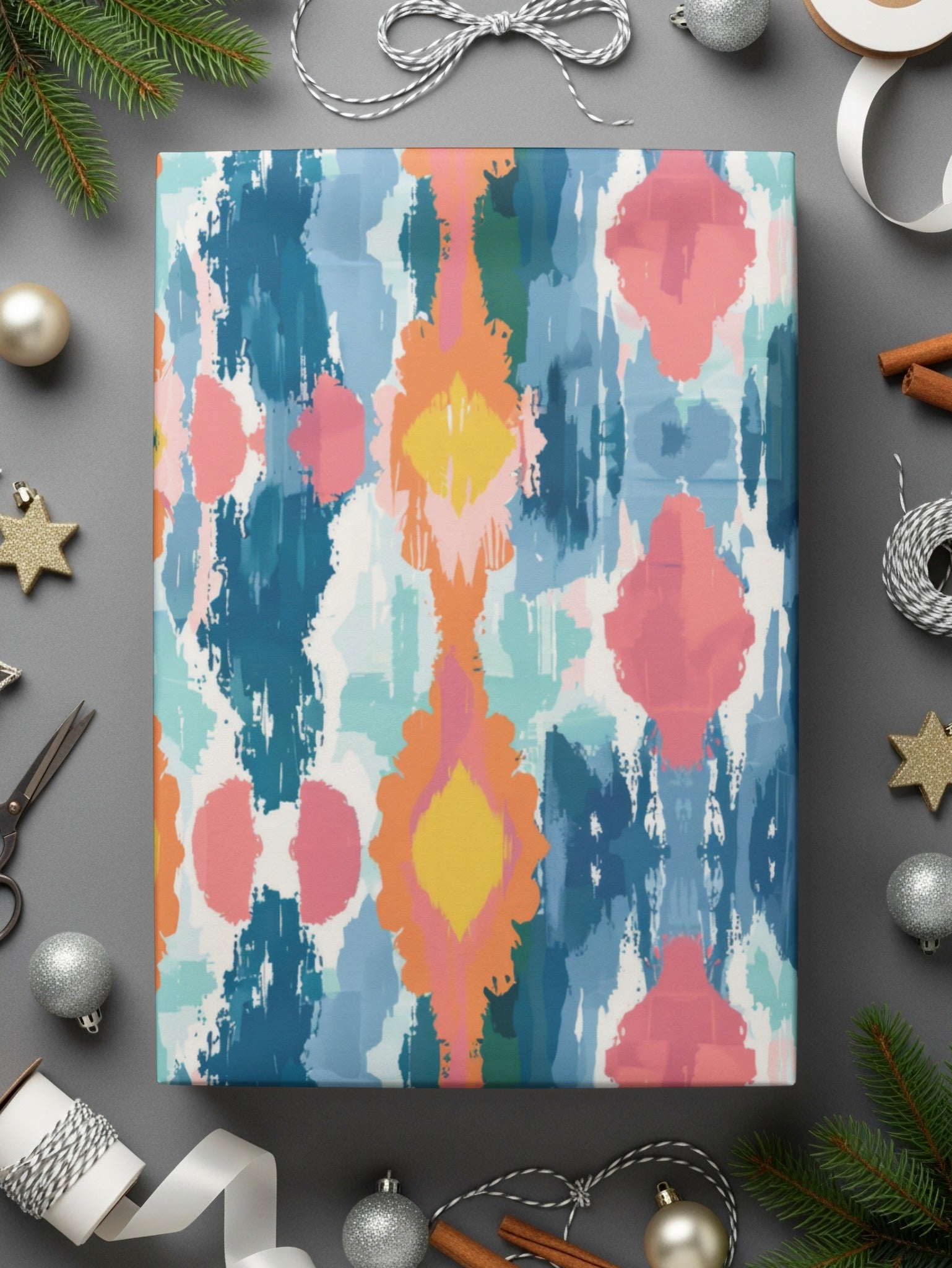 Colorful Abstract Patterned Gift Wrap for all events
