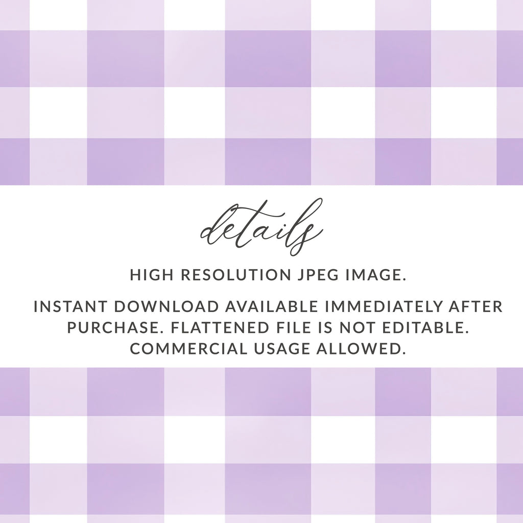 Purple Gingham Checkered Digital Download Image