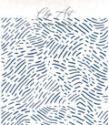 Navy blue abstract dashes pattern on white background, "Clip Art by Moore & Mountain".