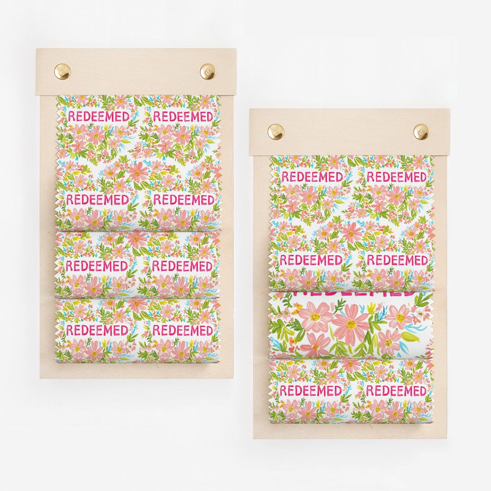 Redeemed Floral Pattern Fabric Bundle Home Decor Kit
