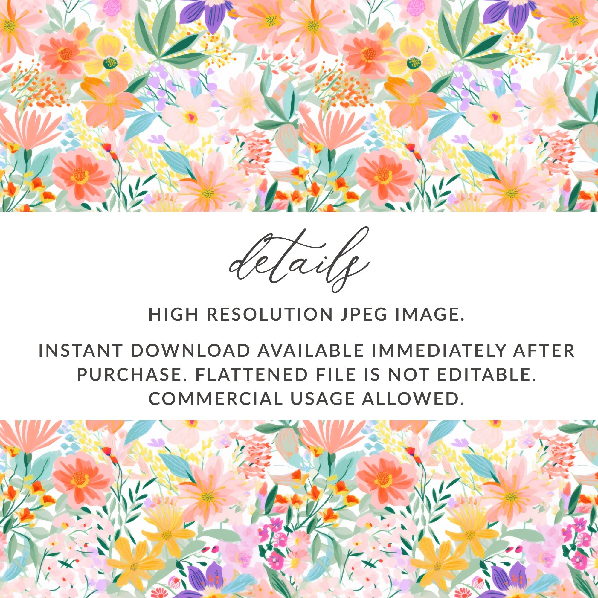 Colorful High Resolution Floral Pattern Download