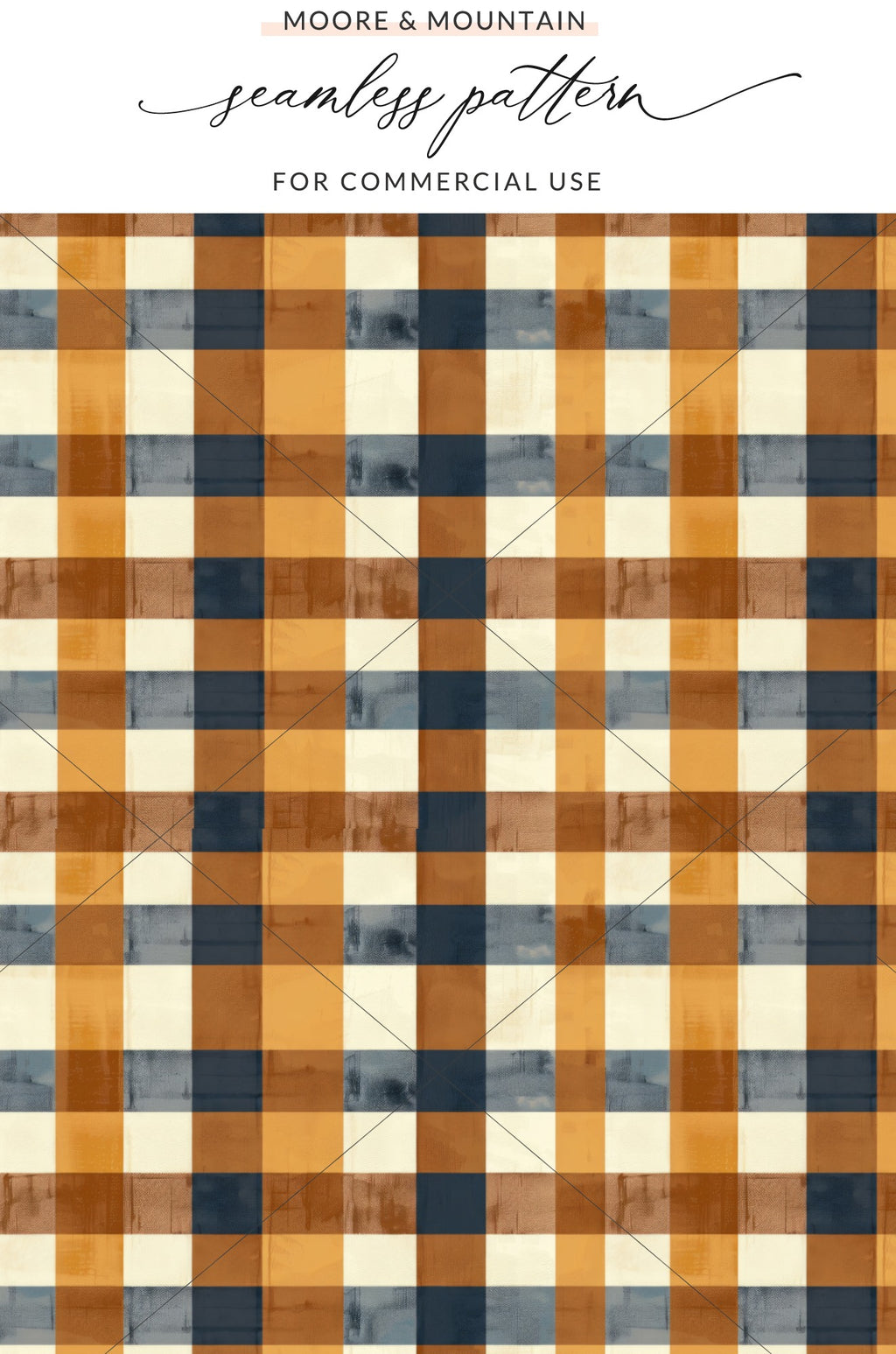 Seamless Plaid Pattern for Commercial Use Digital Paper