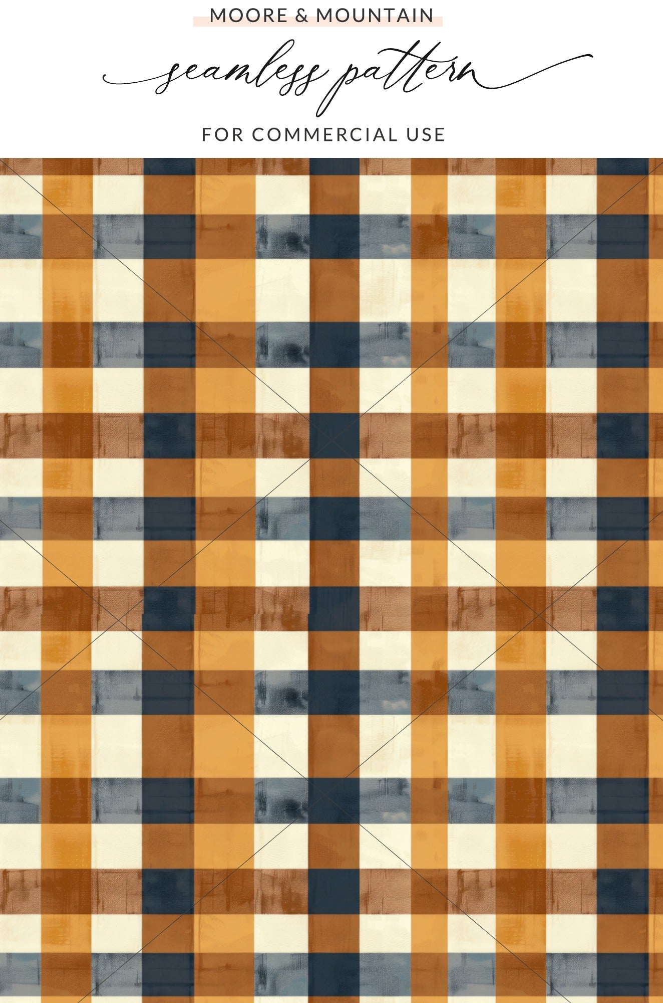 Seamless Plaid Pattern for Commercial Use Digital Paper