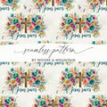 Moore & Mountain Jesus Saves Floral Cross Seamless Pattern product type
Jesus Saves
Christian Pattern
Religious Design
Faith Art
Watercolor Floral
Floral Cross
Seamless Repeat
Digital Paper
Fabric Print
Scripture Art
Hope Theme
Colorful Flowers
Teal Pink Yellow
Worship Decor
Spiritual Gift
Cross Design
Divine Love
Inspirational Art
Moore Mountain
Flower Pattern