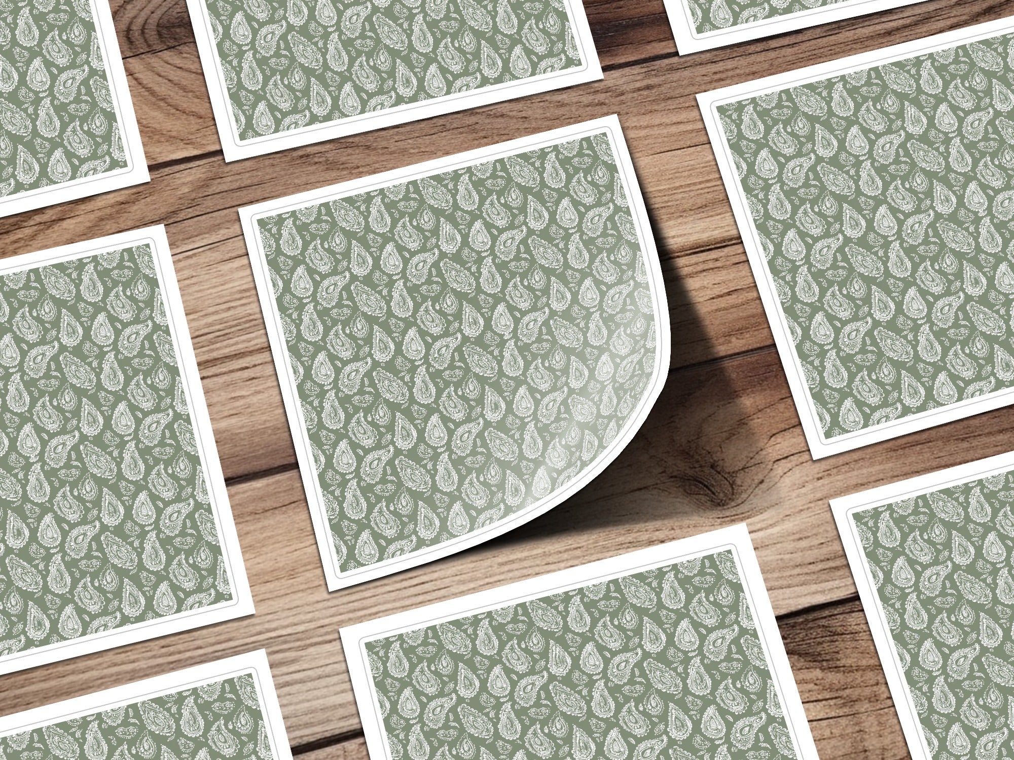 Intricate Paisley Pattern Design Art Prints Pack