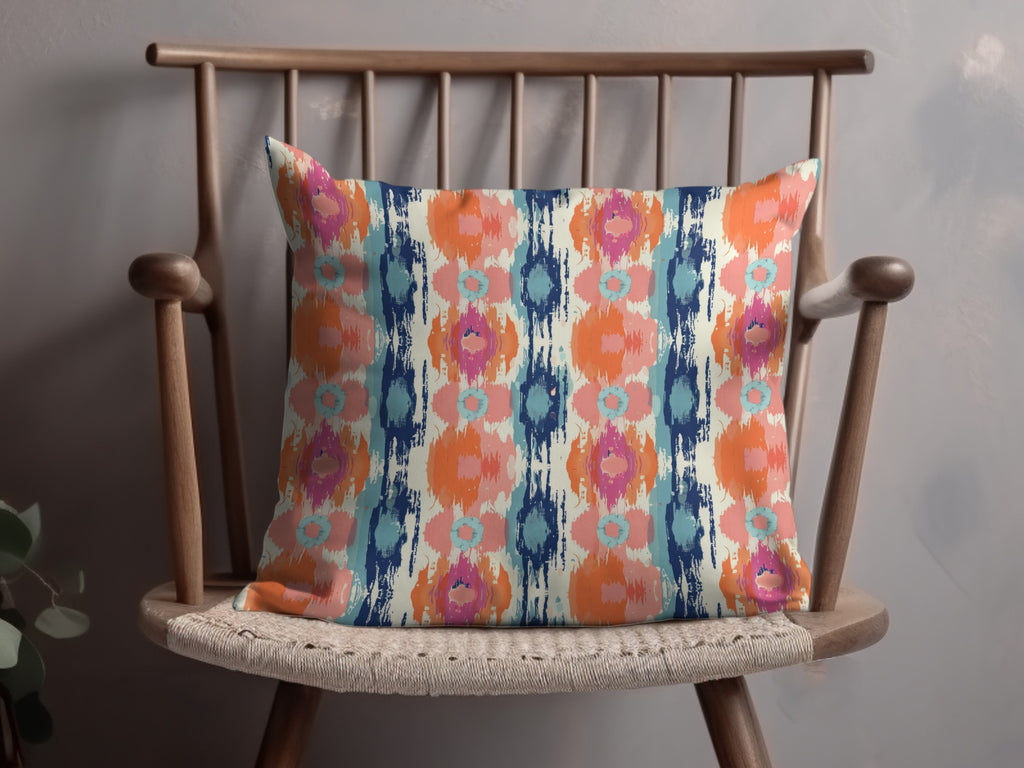 Colorful Abstract Pattern Accent Pillow Decor Piece