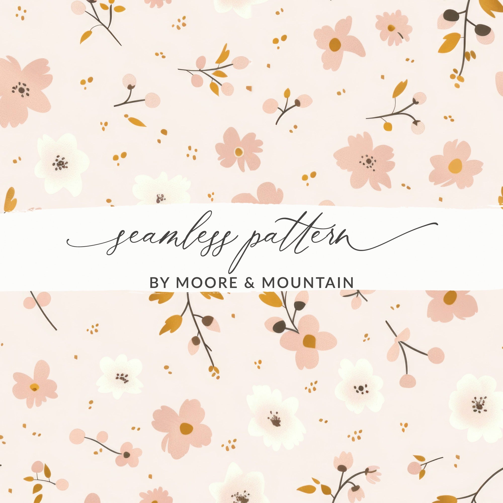 Floral Seamless Pattern by Moore and Mountain Design