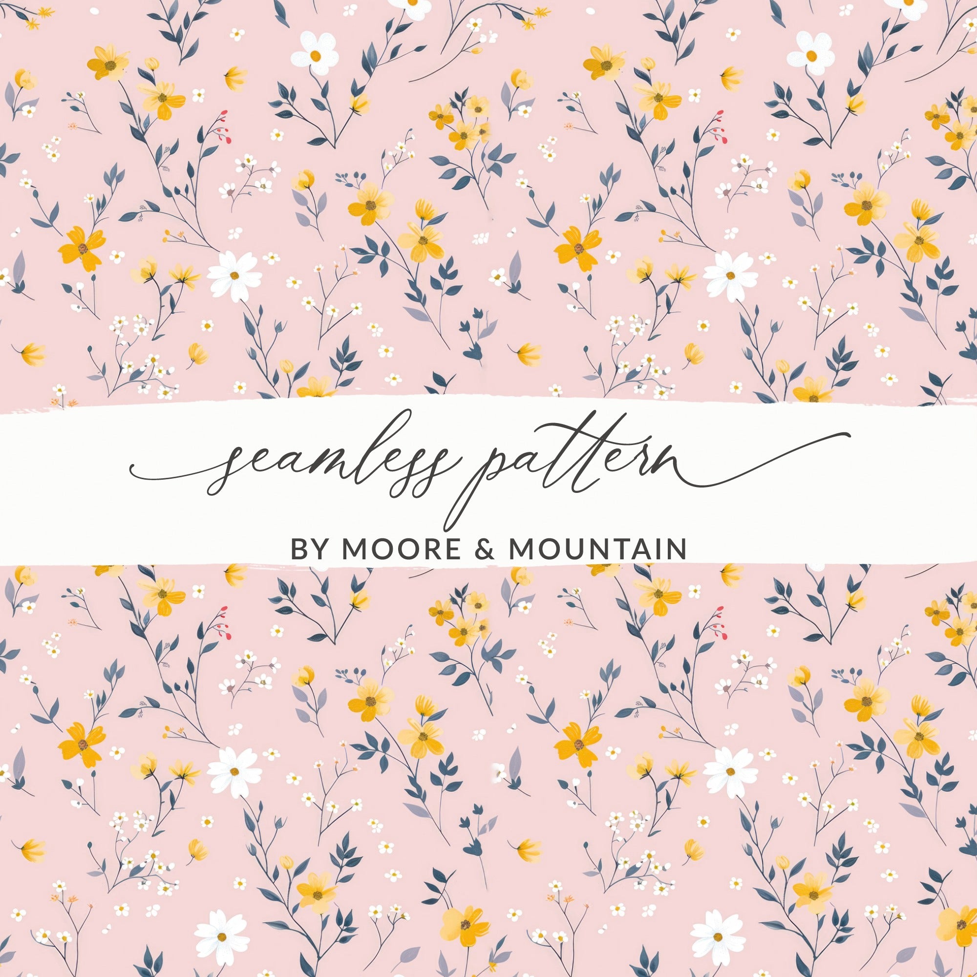 Floral Seamless Pattern by Moore & Mountain Design