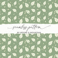 Green Leaf Seamless Pattern by Moore & Mountain design