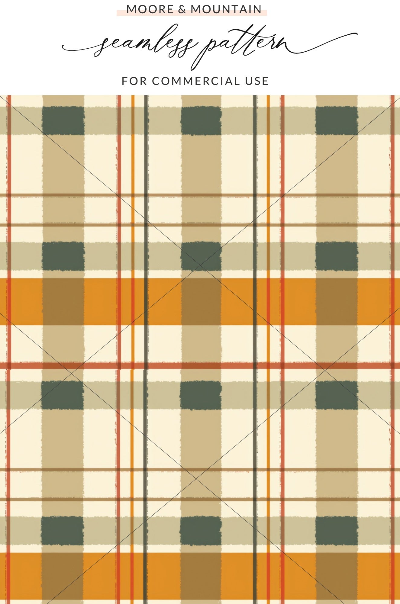 Plaid Pattern for Commercial Use Seamless Pattern Design