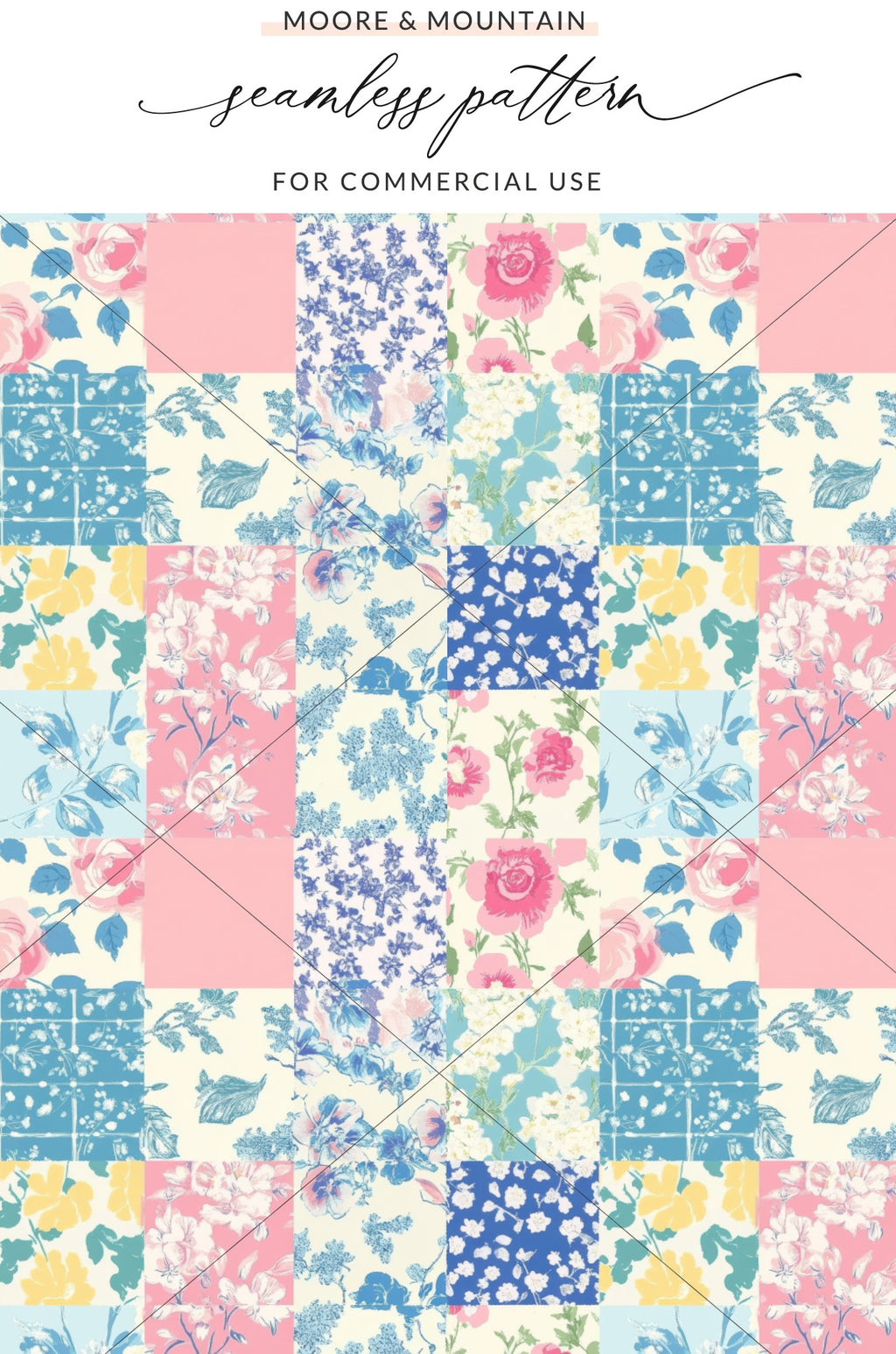 Floral Seamless Pattern for Commercial Use Product