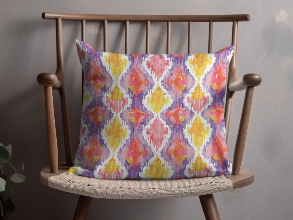 Vibrant Patterned Decorative Cushion for Home Decor