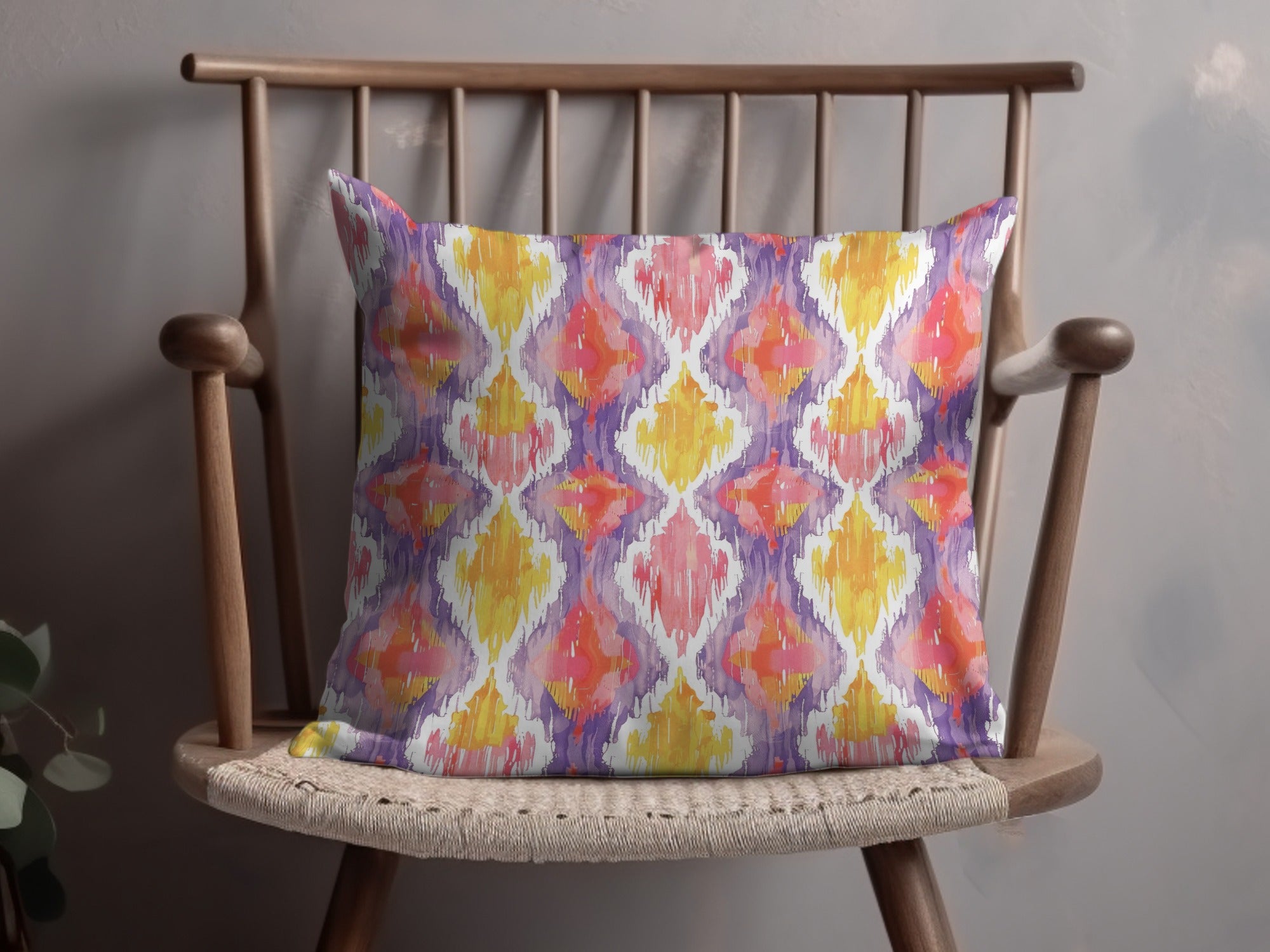 Vibrant Patterned Decorative Cushion for Home Decor