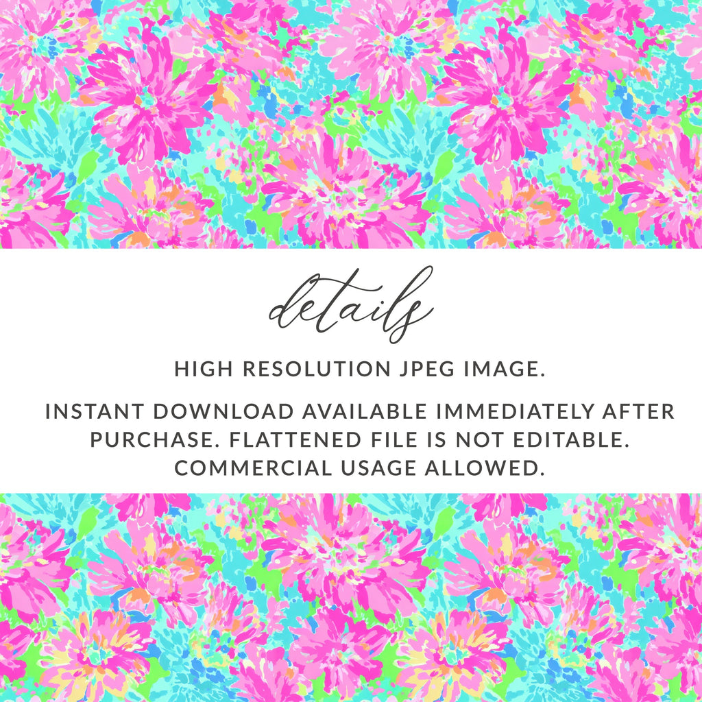 Floral pattern, high resolution JPEG, instant download, not editable, commercial use.