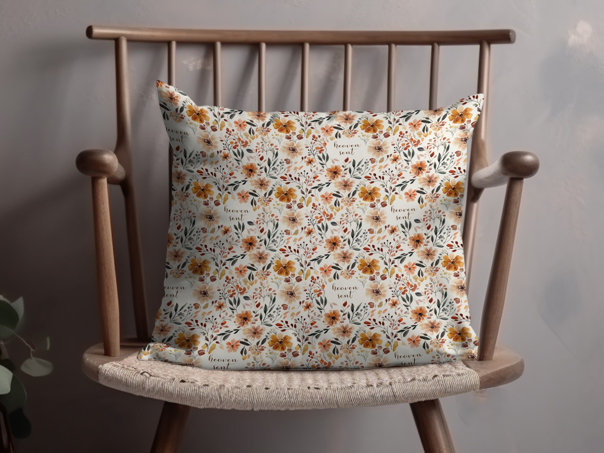 Heaven Sent Floral Decorative Throw Pillow