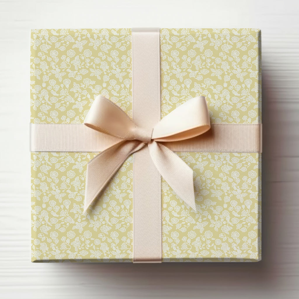 Beautifully Wrapped Floral Pattern Gift Box