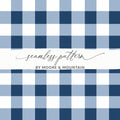 Blue and White Seamless Pattern by Moore & Mountain Design