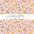 Pink Floral Seamless Pattern By Moore and Mountain