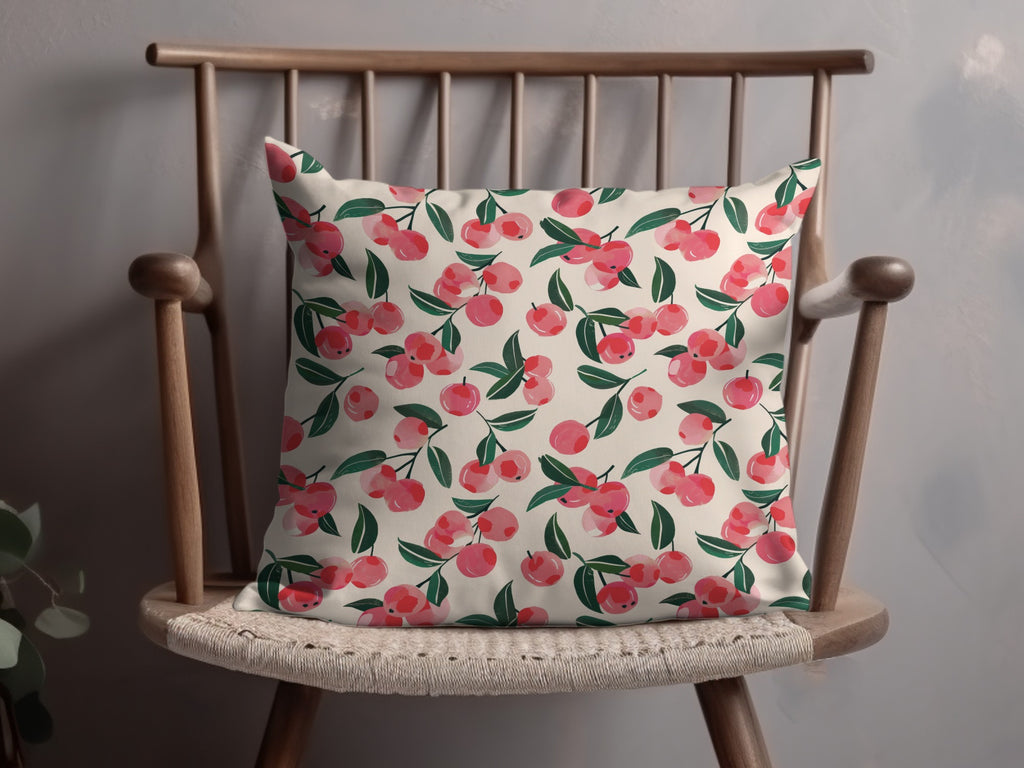 Cherry Blossom Themed Decorative Cushion Pillow