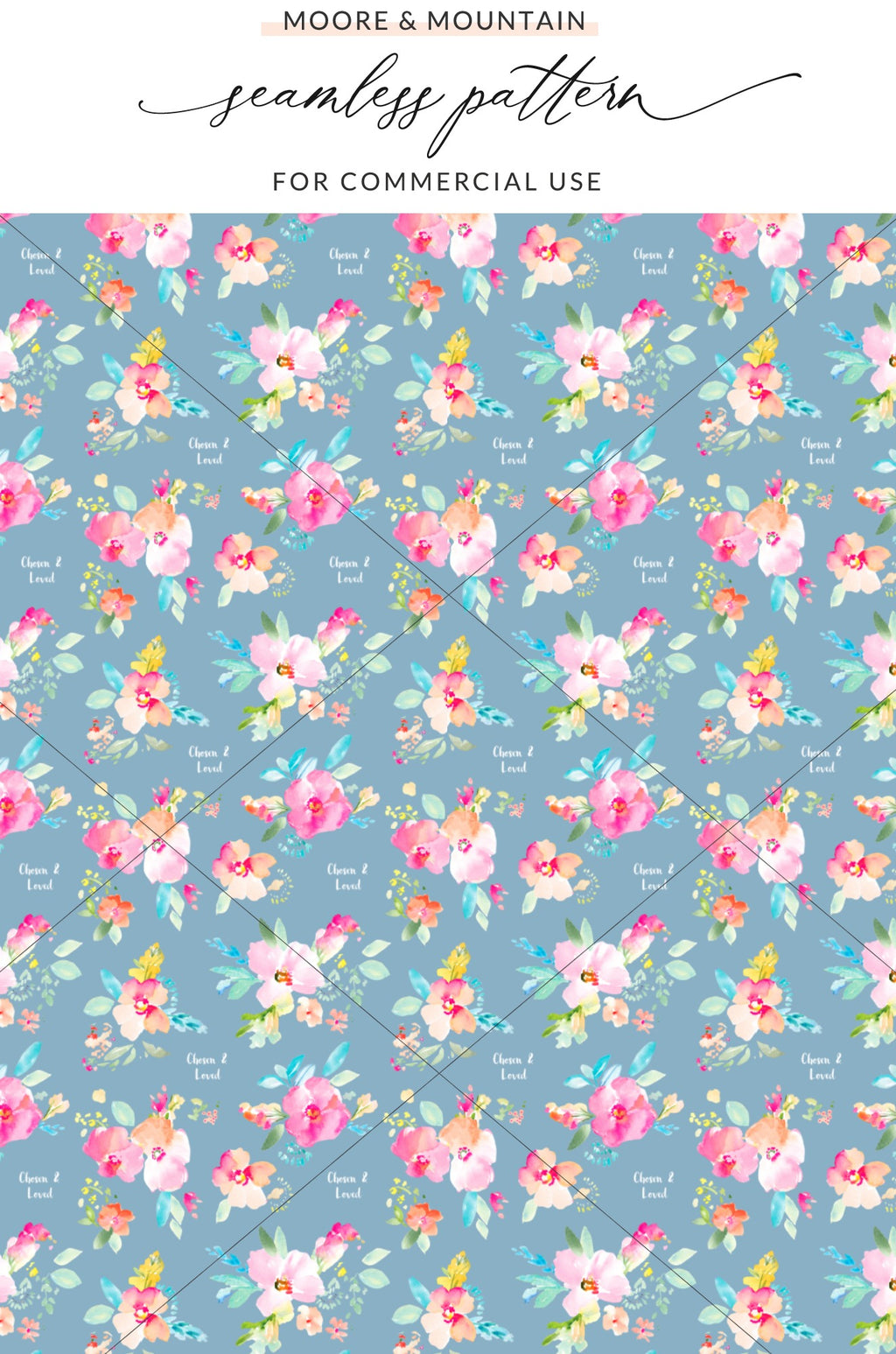 Charming Floral Seamless Pattern for Commercial Use