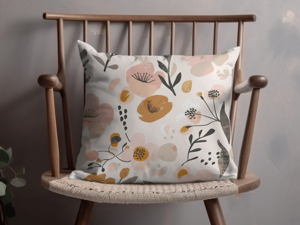 Stylish Decorative Floral Pattern Throw Pillow
