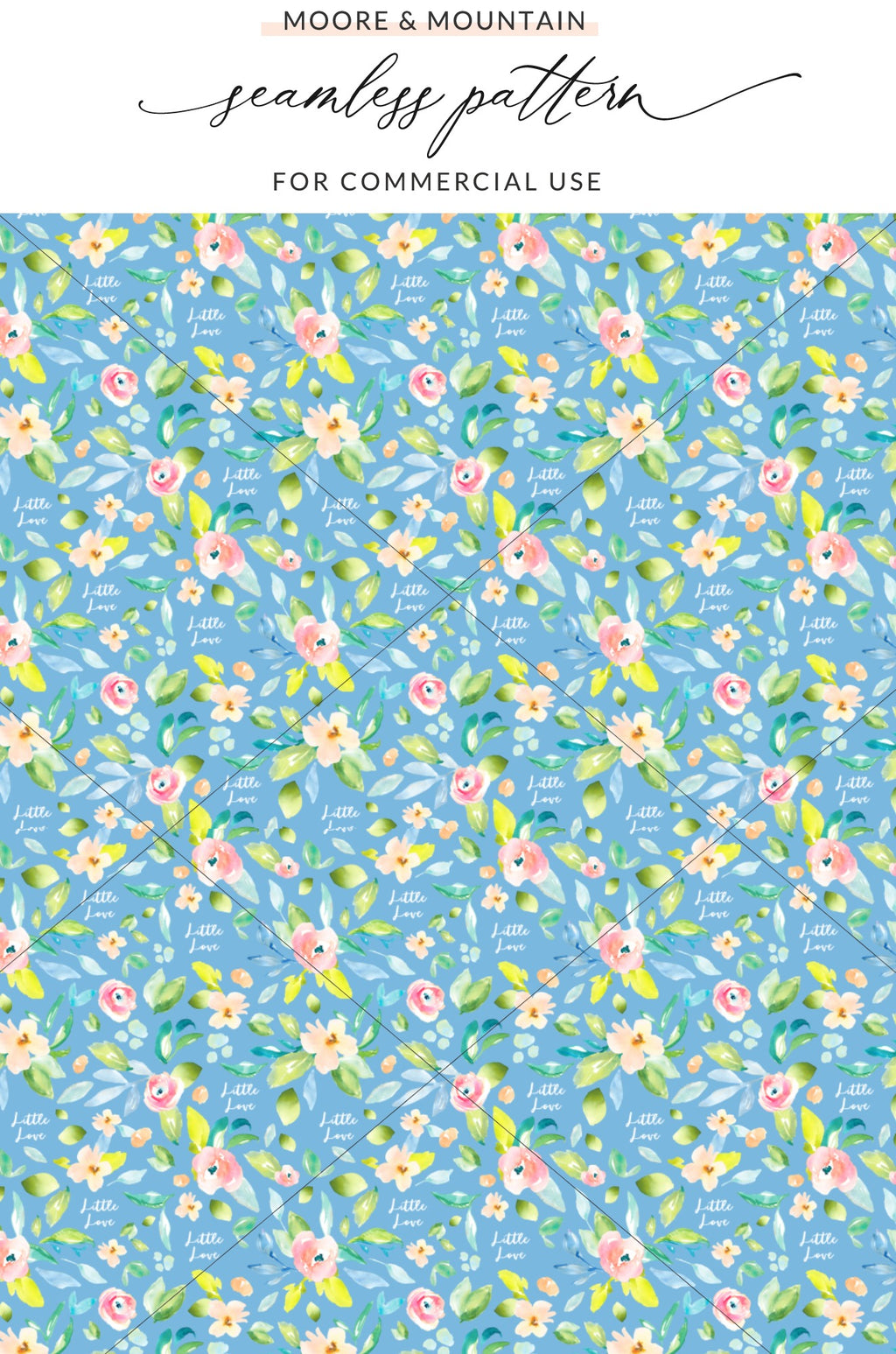 Moore and Mountain Seamless Pattern For Commercial Use