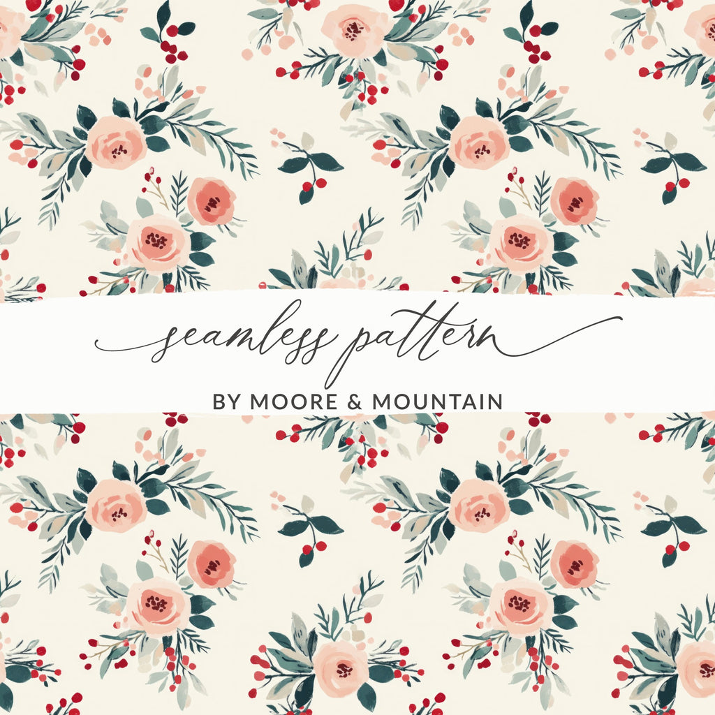 Floral Seamless Pattern by Moore & Mountain Design