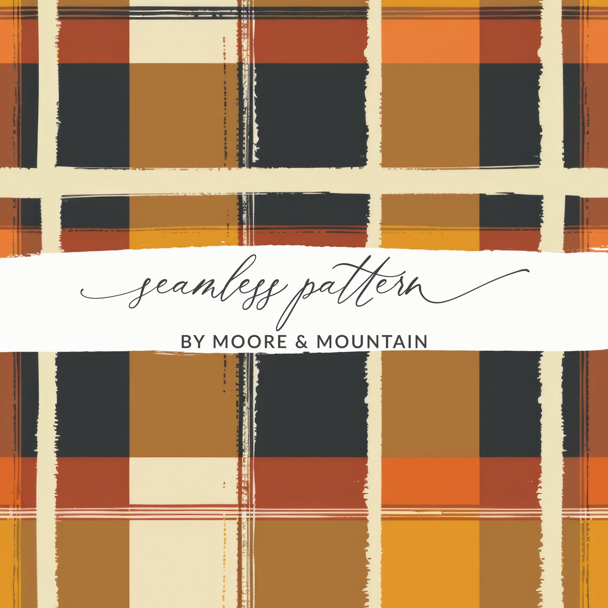 Moore and Mountain Seamless Pattern Design For Crafts