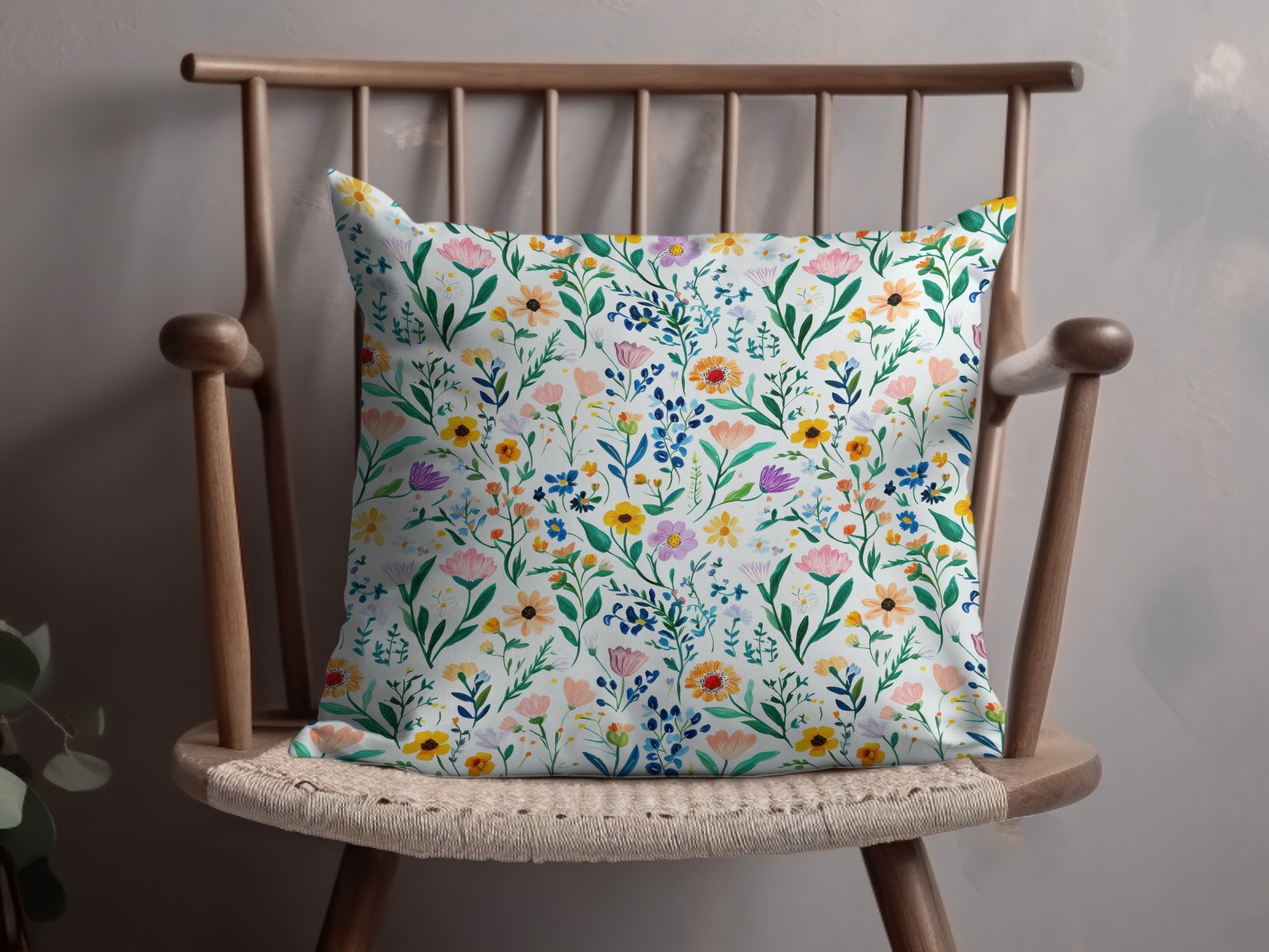 Floral Pattern Digital Paper, Watercolor Flower Clipart, Seamless Design for Fabric, Scrapbook Paper, Backgrounds, Digital Download