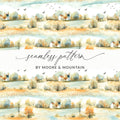 Scenic Countryside Seamless Pattern by Moore & Mountain