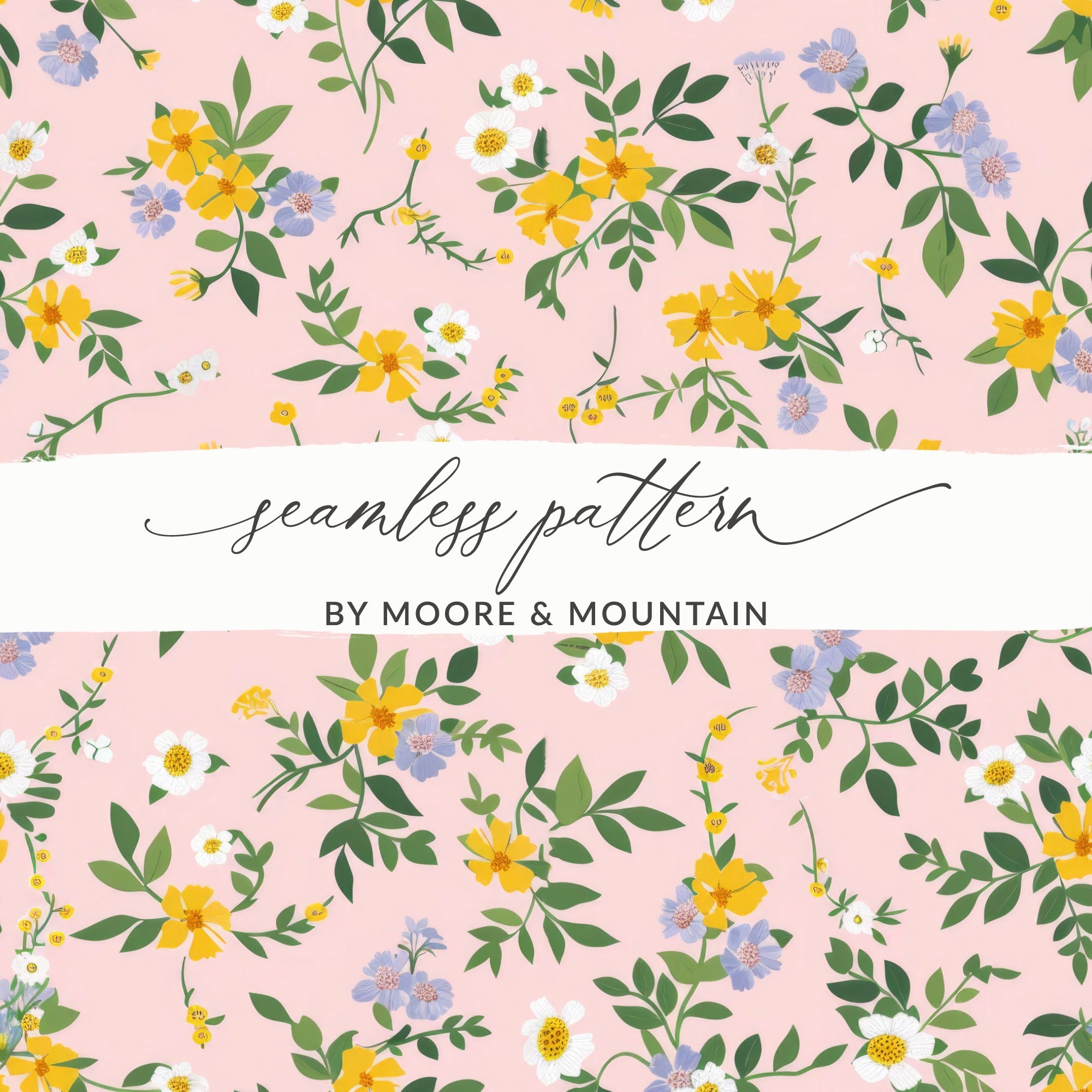 Seamless Floral Pattern by Moore & Mountain Design