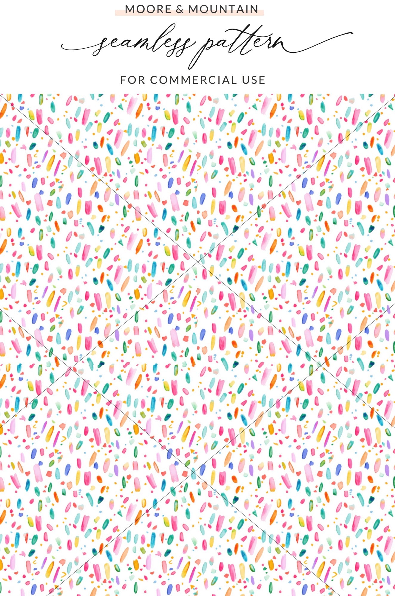 Bright and Colorful Confetti Seamless Pattern Design