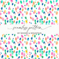 Seamless Pattern By Moore & Mountain Watercolor Design