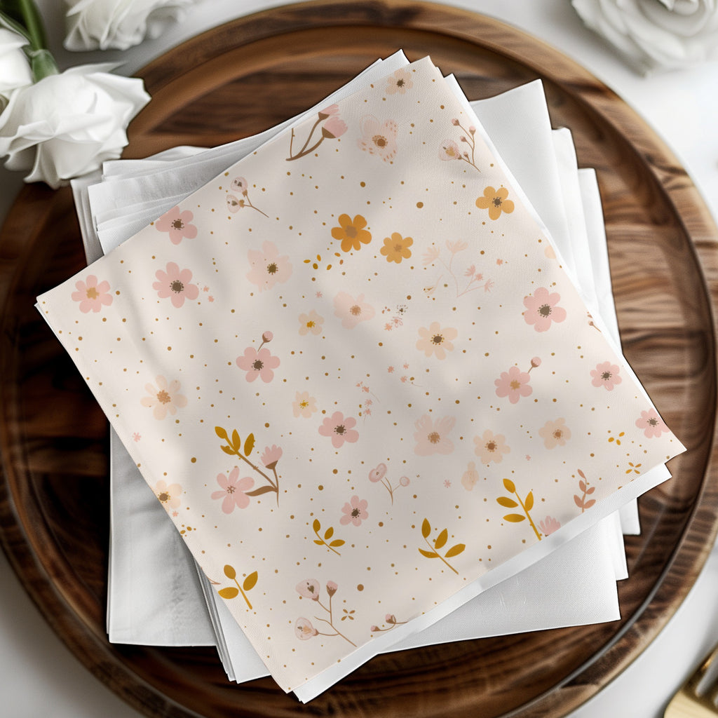 Floral Pattern Fabric for Crafts or Decoration Project