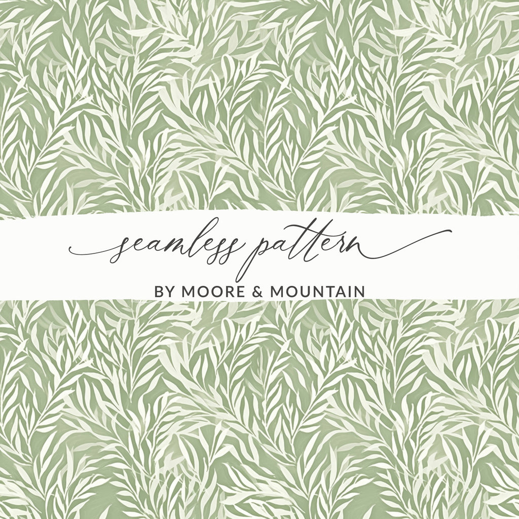 Elegant Green Seamless Pattern by Moore & Mountain