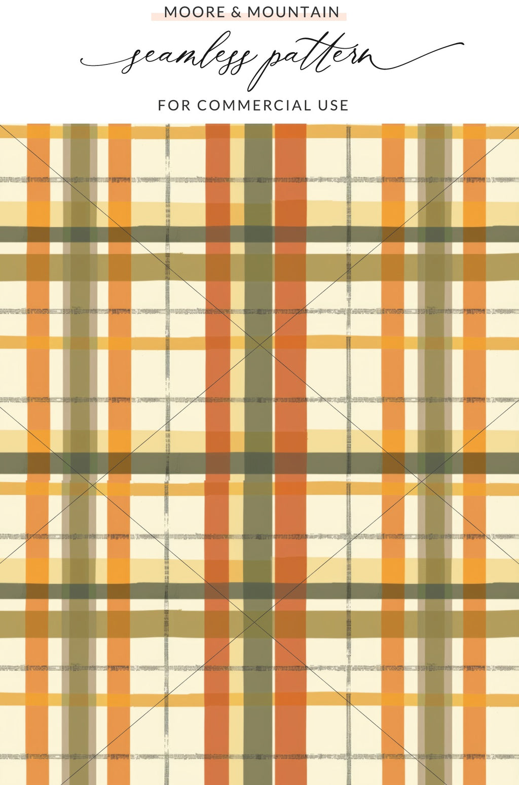 Moore and Mountain Seamless Plaid Pattern for Commercial Use
