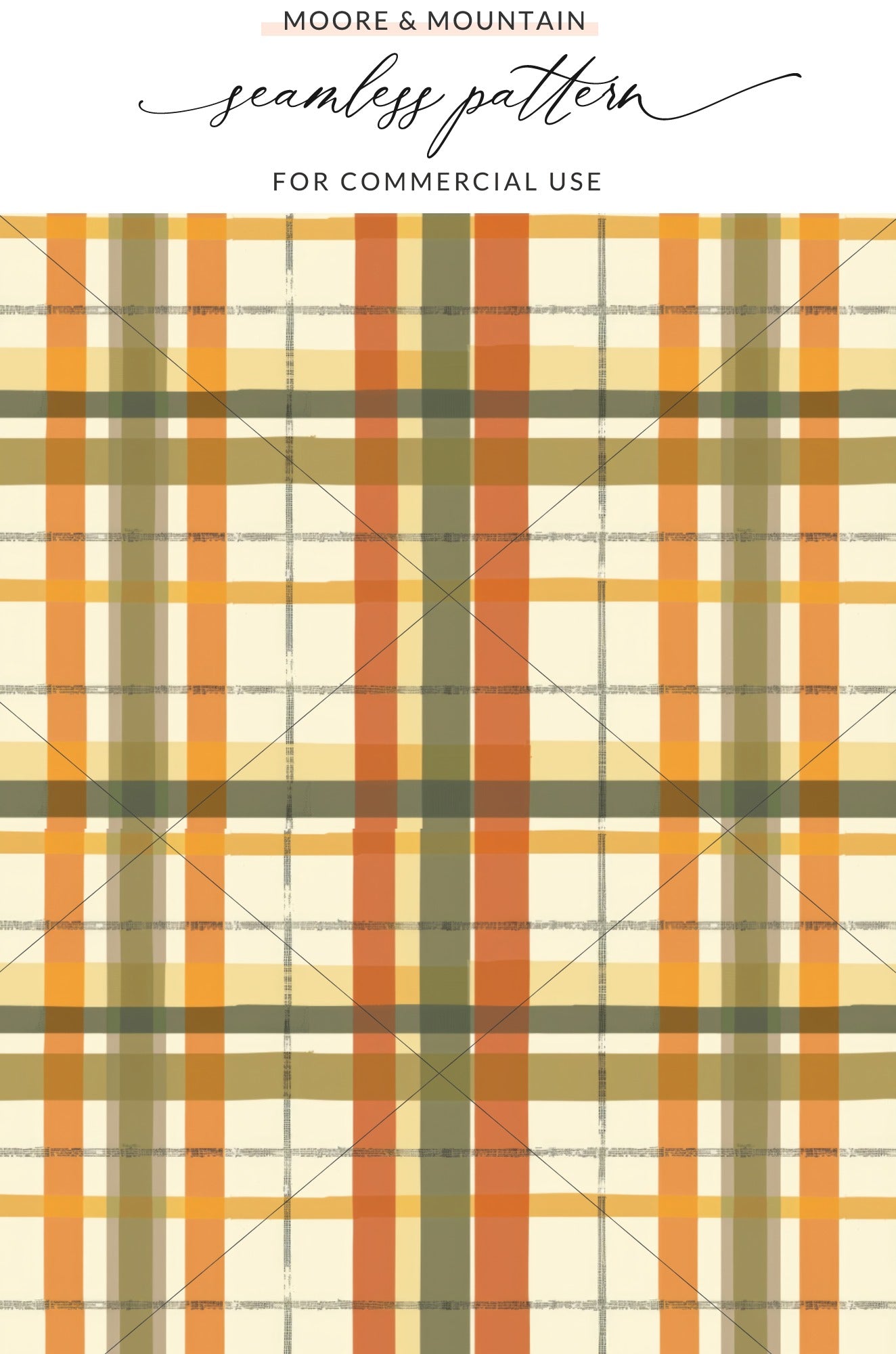 Moore and Mountain Seamless Plaid Pattern for Commercial Use
