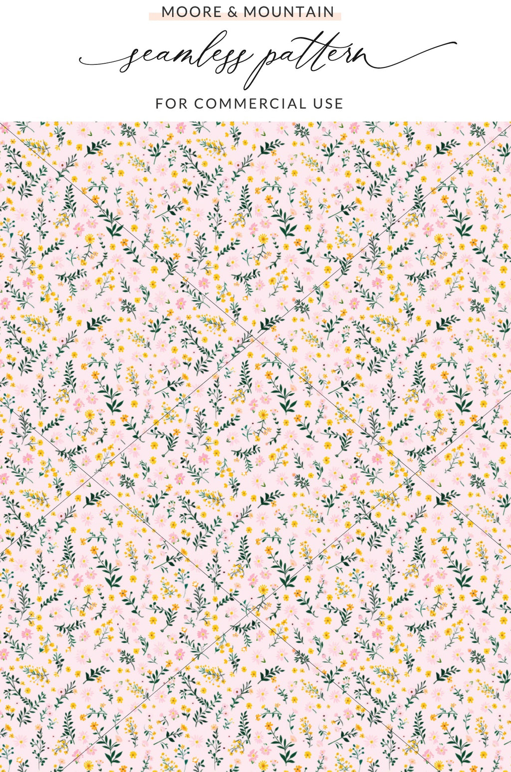 Seamless Floral Pattern for Commercial Use Design
