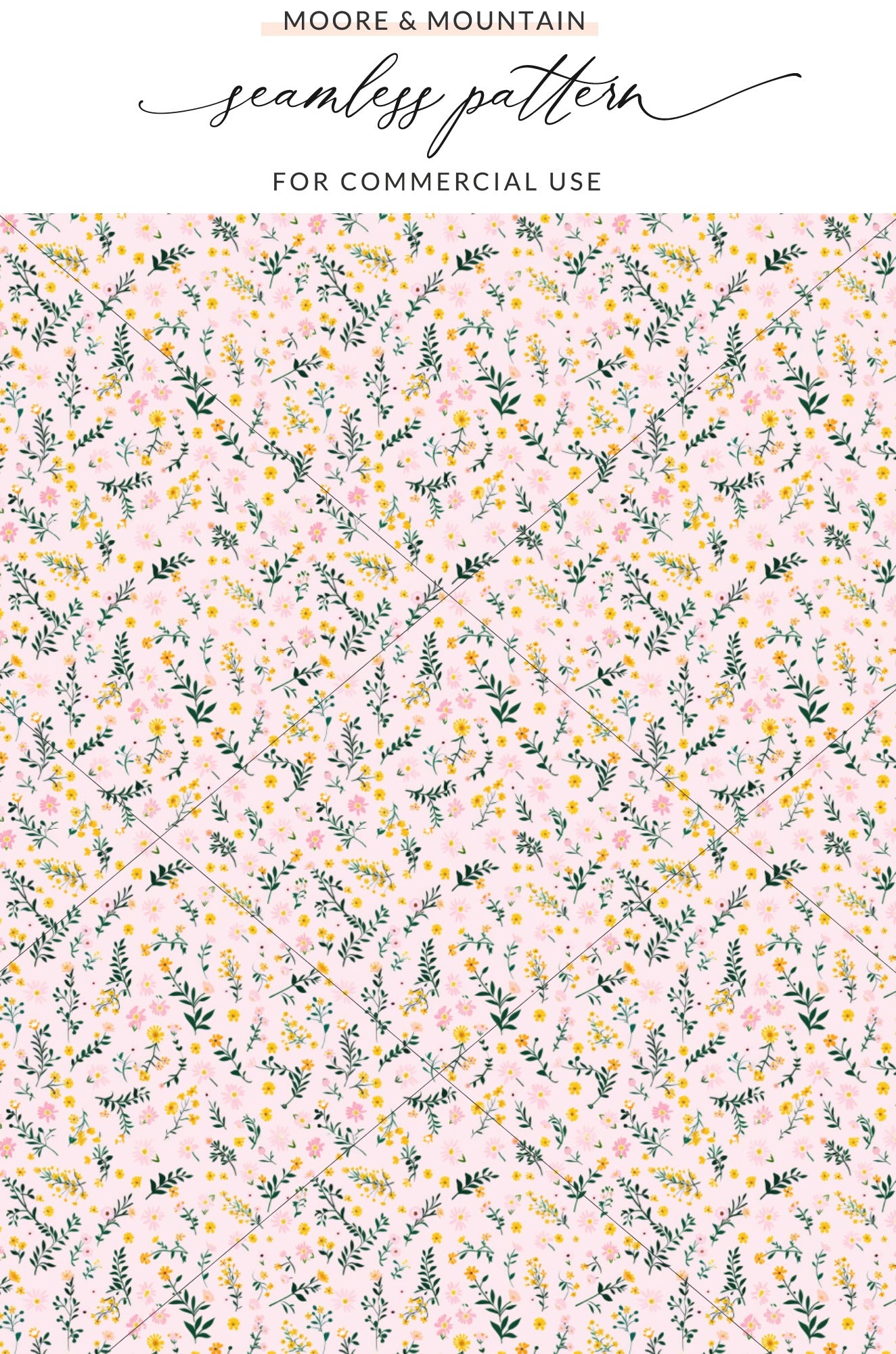 Seamless Floral Pattern for Commercial Use Design