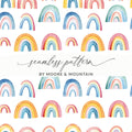 Colorful Rainbow Pattern Seamless Design by Moore & Mountain