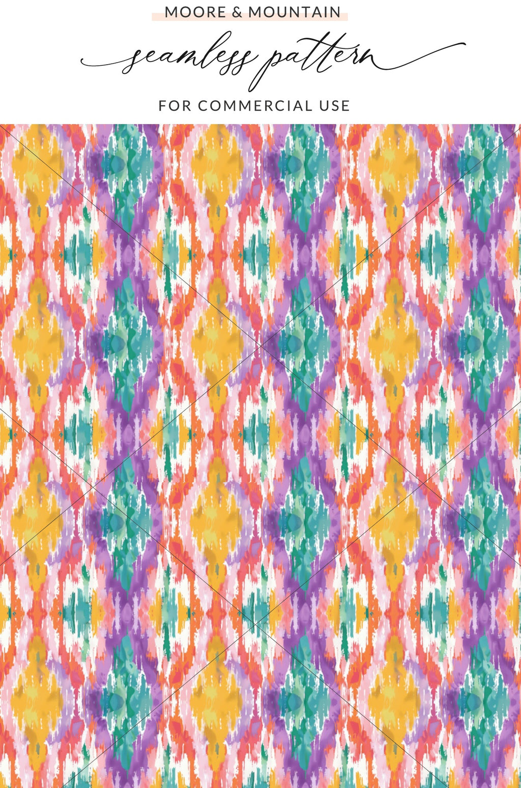 Colorful Abstract Seamless Pattern for Commercial Use